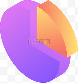 统计饼状图图片_2.5D饼状图立体彩色