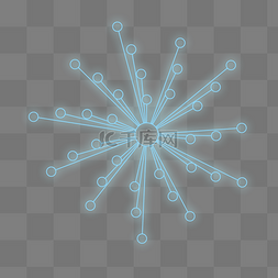 圆环图科技图片_蓝色发光圆形科技感光效PSD透明底