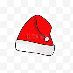 红色的圣诞帽插画