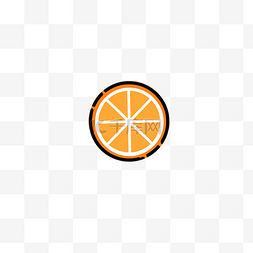 黄色切开的橘子水果