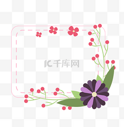 花卉温馨图片_清新边框花朵边框设计