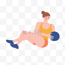 活力健身运动图片_手绘矢量卡通运动健身锻炼活力丸