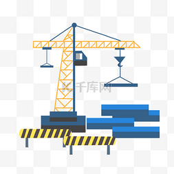 起重机准则图片_卡通施工用品插画