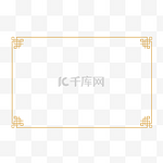 中国风金色矢量边框