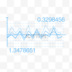 科技感折线数字图表图案装饰图案