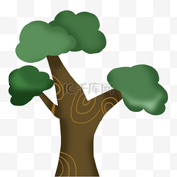绿色环保矢量图片_春天绿色的树木矢量素材