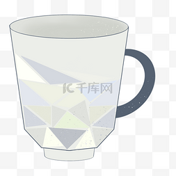 菱形图片_三角形高级感素雅陶瓷水杯