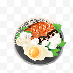 鱼烧豆腐图片_海鲜鸡蛋食物