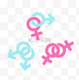 性别投降图片_矢量性别多样符号