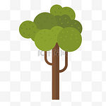 一株绿色的树手绘设计
