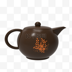 小茶壶茶具图片_紫砂壶实物免抠素材