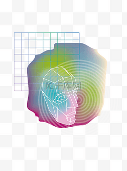 梦幻撞色蒸汽波流体渐变矢量元素