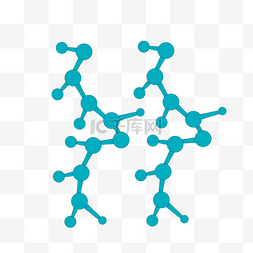 基因分子式图片_蓝色的结构图