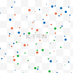 蓝色圆点素材图片_手绘彩色圆点下载