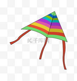 彩色的飞舞风筝