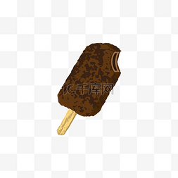 美味的冰淇淋雪糕图片_夏季食物系列巧克力冰淇淋装饰插