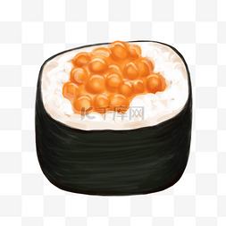 日式鱼籽寿司插画