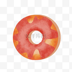 快餐美食插画图片_甜甜圈美食免抠PNG