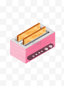 吐司面包超人图片_ 粉色烤面包机
