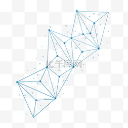 点线几何体图片_抽象点线几何图形元素