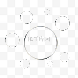 金属圆环素材图片_灰白色金属环