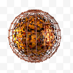立体小球素材图片_创意金属爆炸小球PNG下载