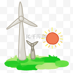 环境治理图标图片_环境保护风力发电