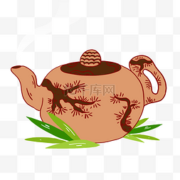 深色茶壶图片_茶字茶壶