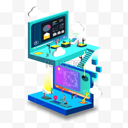 创意金融商务海报图片_矢量商务金融主题创意插画