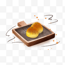 月饼插图图片_中秋节美味蛋黄酥