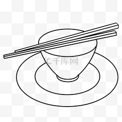 手绘碗筷图片_手绘碗筷