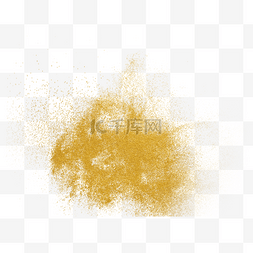金色粒子光效图片_爆炸金色粉尘装饰图案