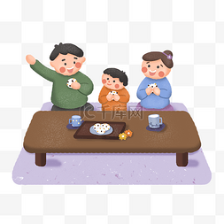 与一起图片_重阳节与父母一起度过吃重阳糕