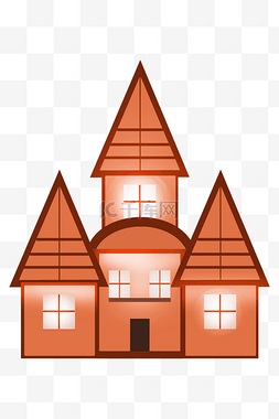 橙色房子图片_漂亮的橙色房子建筑