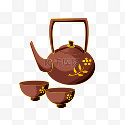 紫砂茶壶款图片_手绘养生紫砂茶壶