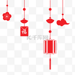 梅花挂饰图片_手绘新年小物挂饰