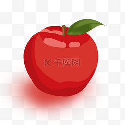 浅色红色图片_水果一个红色大苹果