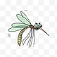 卡通飞翔的蚊子