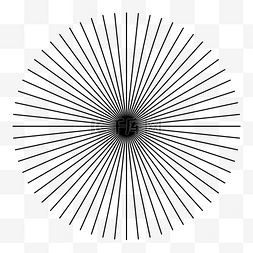 放射圆圈矢量图