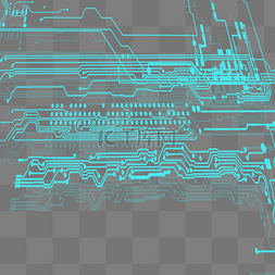 科技电路图电路板元素