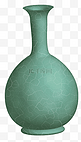 中国风绘制古董玉花瓶