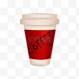 便携咖啡杯图片_红色的咖啡