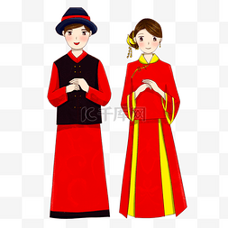 中式婚礼旗袍祝福新人