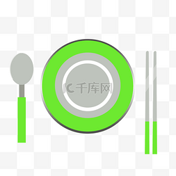 盘子抹茶粉图片_餐饮图标素材