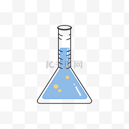 实验水瓶图片_矢量图蓝色的药水瓶