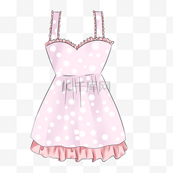 粉色吊带裙子
