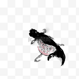 水墨金鱼传统鱼儿绘画