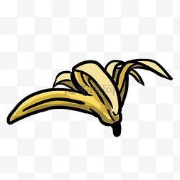香蕉取景器图片_水果香蕉黑色素描