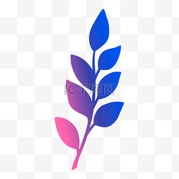 彩色装饰植物图片_一个精美漂亮个性的彩色装饰植物