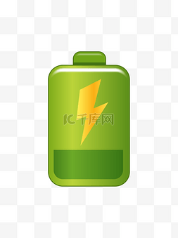 电池手绘矢量图片_简约电池闪电矢量元素
